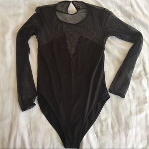 Victoria Secret Lingerie Bodysuit Sexy Black m